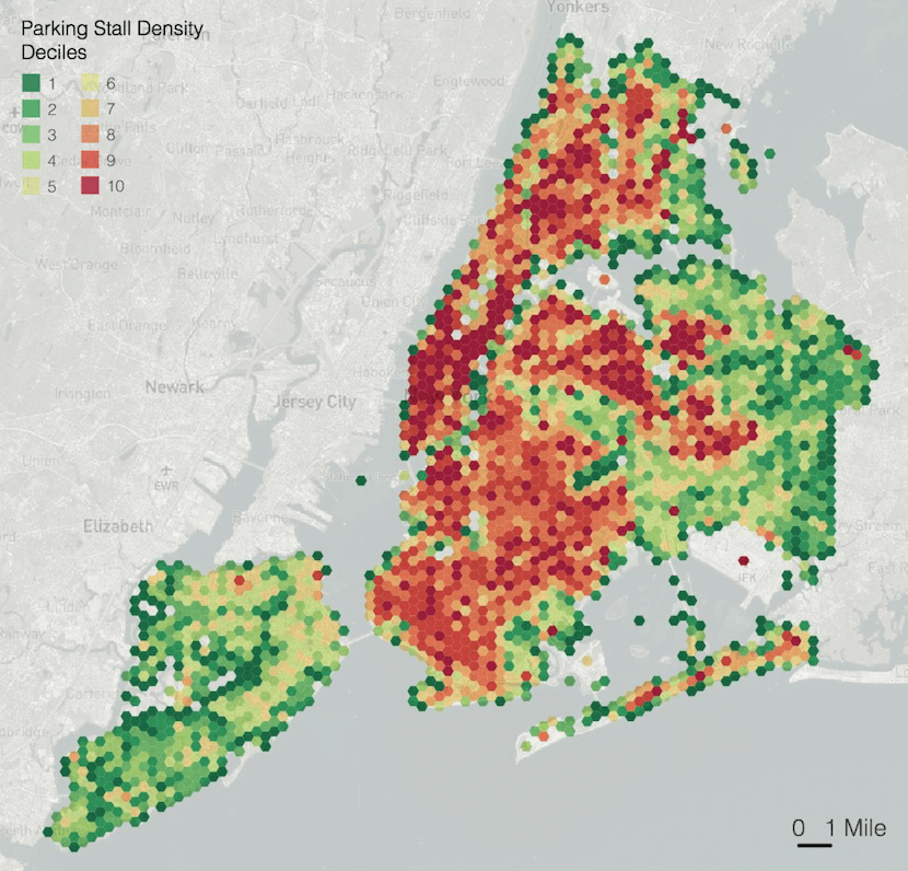 Heatmap of parking in New York